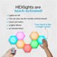 thumbnail image 3 of Sensory Lights Emberela HexLights, paquete de 7 luces hexagonales táctiles, 3 of 8