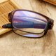 thumbnail image 5 of Gafas de lectura portátiles plegables TR para hombres y mujeres, gafas de lectura antiguas con película azul, 5 of 5