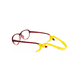 thumbnail image 2 of 30 straps sujetador lentes silicona ajustable gancho antica, color negro, 2 of 3
