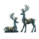 thumbnail image 2 of 2 Uds Figuritas De Renos Estatuas De Ciervos De Resina Para Decoración Del Hogar Regalo Azul, 2 of 3