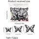 thumbnail image 2 of 12pcs Double-layer Black And White Skull Butterfly Rose Halloween 3D Butterfly Home Decoration Wall Sticker, 2 of 4