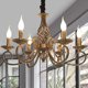 thumbnail image 1 of Candelabro Ganeed de 6 luces, 61 cm, bronce antiguo, 110 V, 1 of 9