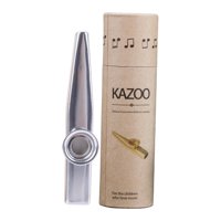 Magideal - Flauta De Boca Kazoo Con Estuche De Almacenamiento. Acompañamiento De Violín Fácil De Tocar. Portátil, Profesional, Buen Compañero, Juguete Único Para Plata