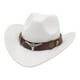 thumbnail image 3 of Sombrero De Vaquero Informal, Disfraz De Cosplay, Sombrero De Protección Solar, Verano, Para Senderismo, Blanco, 3 of 3