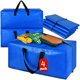 thumbnail image 1 of Bolsas de mudanza Acnusik extra grandes y resistentes, paquete de 4, azules, 1 of 6