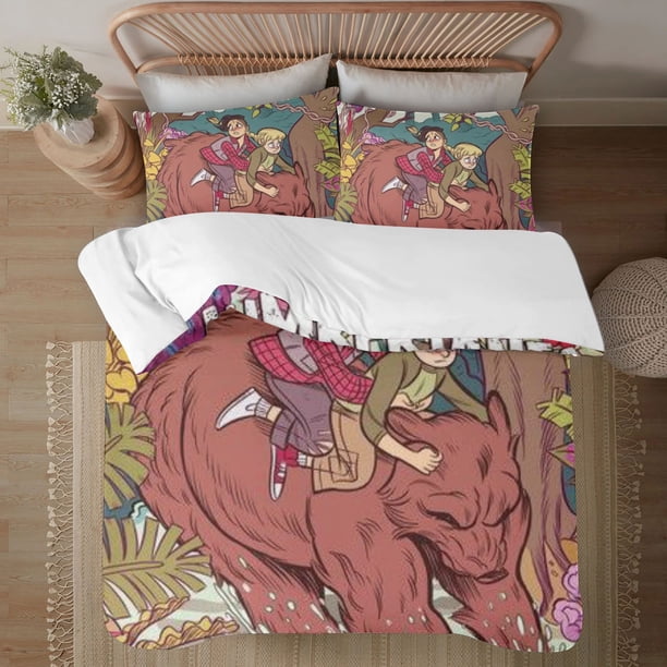 Lumberjanes 3-Piece Bedding Set For Kids Boys Girls Adult Cartoon Warm Cute Fashion Holiday Present Gift Bed Sheets