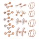 thumbnail image 4 of 13 Pares De Aretes De 16g 8 Mm 6 Mm Barra Tragus Para Mujeres Hombres Tono Dorado Rosa, 4 of 4