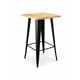 thumbnail image 1 of Mesa Alta Tipo Bar Industrial Madera y Metal 60x60 cm, 1 of 3