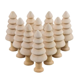 Magideal - 10 Piezas De Adornos De Madera Sin Terminar, Juguete De Dibujo De Graffiti, Arte Creativo, Manualidades De Madera Para Chimenea, Vacaciones, Comedor, , 2,5 Cm X 6,3 Cm 25 Cm X 63 Cm