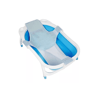 Genérico - Tina Bebé Bañera Plegable Con Malla, Color Azul