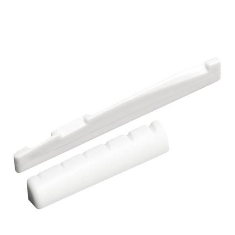 Bothyi - Puente De Guitarra Acústica Con Cejuela Y Puente Para Guitarra Folk. Guitarra Acústica Blanca.