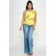 thumbnail image 4 of Saronite Top Ajustado con Detalle de Lazo y un Hombro, Amarillo (para Mujer), 4 of 4