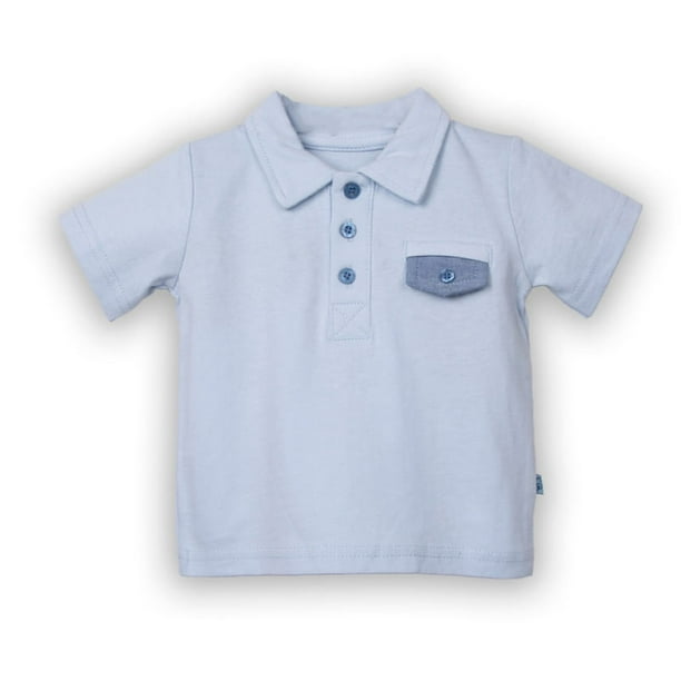 Polera Bebe Niño Celeste Pillin