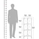 thumbnail image 5 of Estante de esquina CHOEZON TCJ14WB vertical de 4 niveles, blanco, 5 of 7