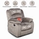 thumbnail image 2 of Sillón Bergere Reclinable Masajeador con Calor Musil Café Grisáceo, 2 of 3