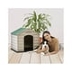 thumbnail image 2 of Casa Para Perro Pequeña Rimax Ubq Taupe De Techo Verde, 2 of 5