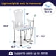 thumbnail image 4 of Silla de ducha Drive Medical Preserve Tech AquaChair con bidé, 4 of 8