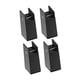 thumbnail image 5 of 4 Piezas Elevadores De Patas De Cama Protector De Suelo Extensores De Altura Para Sofá De Casa Altura Del Sofá 10 Cm Negro, 5 of 5