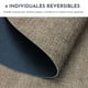 thumbnail image 2 of Set 4 Individuales Ecocuero Impermeables Antimanchas Reversibles, 2 of 9