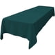 thumbnail image 2 of Mantel de popelina de poliéster, lino, lavable, 60 x 108 cm, color verde azulado, 2 of 5
