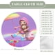 thumbnail image 2 of Rainbow Ruby theme Fitted Round Tablecloths Elastic Edged Table Covers Waterproof Table Cloth For Kitchen Holiday Party Tables Decor 150cm, 2 of 6