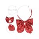 thumbnail image 3 of INSPIRE CHIC Lazos de Lunares Preatados con Correas Ajustables para Uniforme Casual Rojo para Mujeres, 3 of 5