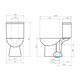 thumbnail image 3 of Sanitario Wc Two Piece Aura Plus - Descarga Piso o Muro (Vertical y Horizontal), 3 of 3