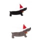 thumbnail image 3 of 2x Colgantes Navide?os Decoraciones Adorno De Perro Dachshund Negro Y Gris, 3 of 4
