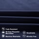 thumbnail image 4 of REGALWOVEN 1800 Funda de almohada transpirable de microfibra con cremallera, juego de 2, Queen Azul marino 20"x30", 4 of 7