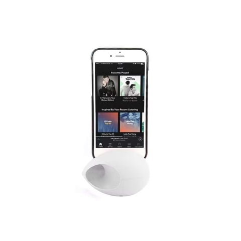 Concepts Life - Altavoz Parlante Iphone Silicona Blanco