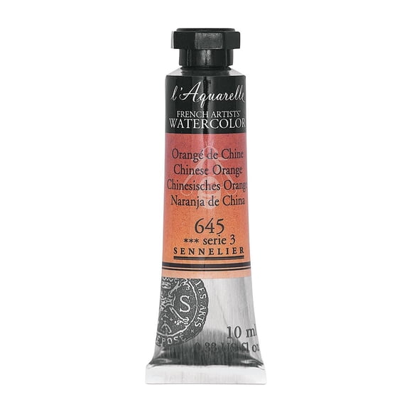 Pintura Acuarela Sennelier Artistas Franceses 10 ml Naranja Chino S3