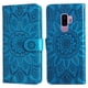 thumbnail image 4 of Funda tipo cartera FOXDOCK para Samsung Galaxy S9 Plus , diseño girasol en relieve, cuero PU, cierre magnético, soporte y tarjetero, 4 of 5
