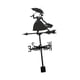 thumbnail image 1 of Lady Roof Mount Weather Vane Ornament Decoración del jardín Decoración del viento Medición de la herramienta Metal Weatherervane para invernaderos de, 1 of 5