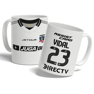 Arumistorechile - Tazon Taza Colección Colocolo 2025 Vidal Blanca