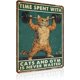 thumbnail image 1 of Letrero estaño metal gimnasio no dejas entrenar envejeces vintage arte pared hogar boxeo club 30x40cm, 1 of 6