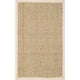 thumbnail image 1 of Alfombra Decorativa De Fibra Natural 60 X 90 Cm Natural Y Beige, 1 of 4