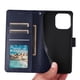 thumbnail image 2 of Funda Cartera para iPhone 14 con Tarjetero, Soporte y Cordón - Protección Azul, 2 of 5