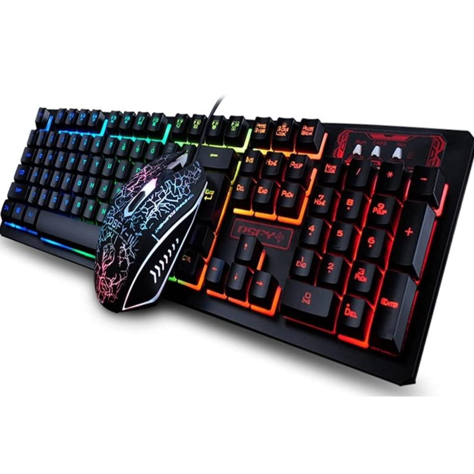 Ninjadragons - Teclado Y Ratón Para Juegos Ninja Dragons Z4 Led Flame 104 Teclas