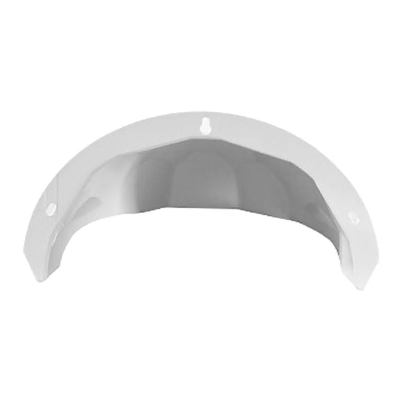 Cubierta superior para cámara de seguridad, techo protector, cubierta para lluvia y sol, accesorio de 29x20,5 cm, instalación sencilla con canal de Blanco
