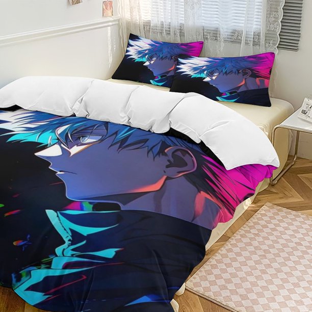 Jujutsu Kaisen Anime Home Bed 3-piece Set Classic Japanese Anime Polyester Wash Student Dormitory Set