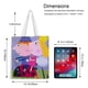 thumbnail image 5 of Ben y Holly Bolso de tela con estampado de lienzo para mujer, bolsa de compras reutilizable y estética, con cremallera interior, regalo para mujer,40*45cm., 5 of 6