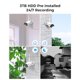 thumbnail image 3 of Sistema de Cámaras de Seguridad WiFi Pro Hiseeu 16 canales 4K 5MP con disco duro de 3 TB, 3 of 9