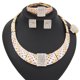 thumbnail image 4 of 4 Pzas Juegos de Joyería para Mujer Collar de Cristal Aretes Pulsera Anillo Ajustable Juego de Joyería Nupcial para Boda Juegos de Joyería para Mujer, 4 of 9