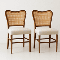 Klik Muebles - Pack De 2 Sillas Boho Chic Con Respaldo Trenzado Y Asiento Suave
