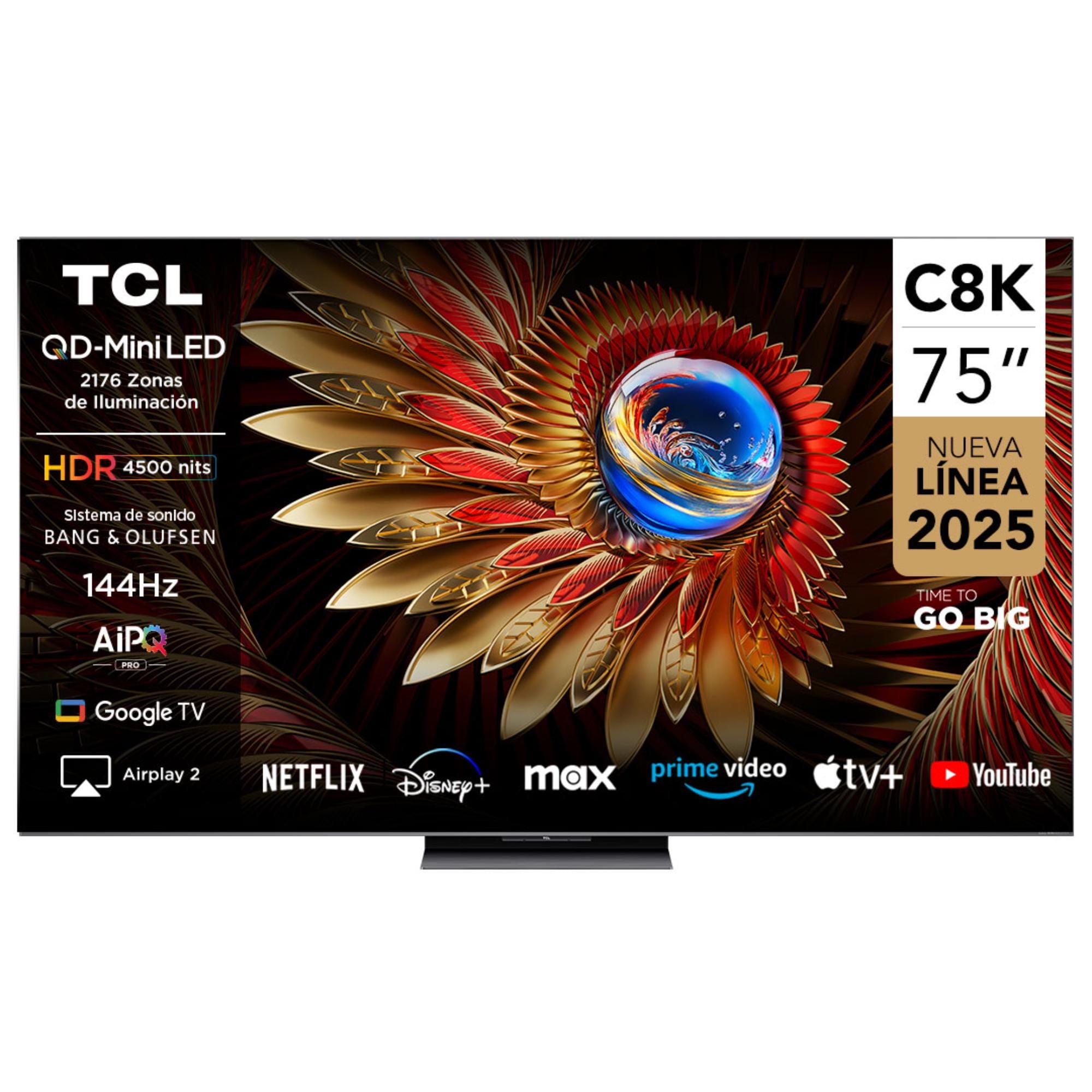 Televisor Miniled 75"" 4K Uhd 75C8K Tcl Smart Tv