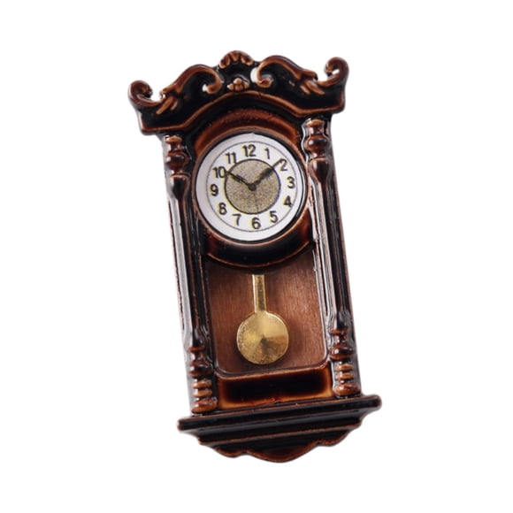 Reloj Romano En Miniatura A Escala 1/12, Accesorios Realistas Para Muñecas, Decoración, Campanas Planas