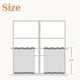 thumbnail image 2 of Cortinas de cocina Jinchan de lino a rayas, 60 x 60 cm, 2 paneles, 2 of 9
