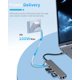 thumbnail image 3 of Estación de acoplamiento USB C Hub Zyerch 8 en 1 4K HDMI 100 W PD, 3 of 7