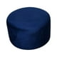 thumbnail image 2 of Pouf Redondo Grande Felpa Azul Marino, 2 of 3
