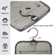 thumbnail image 4 of Bagsmart Neceser de Viaje Compacto en Cuero Sintético Gris, 4 of 5